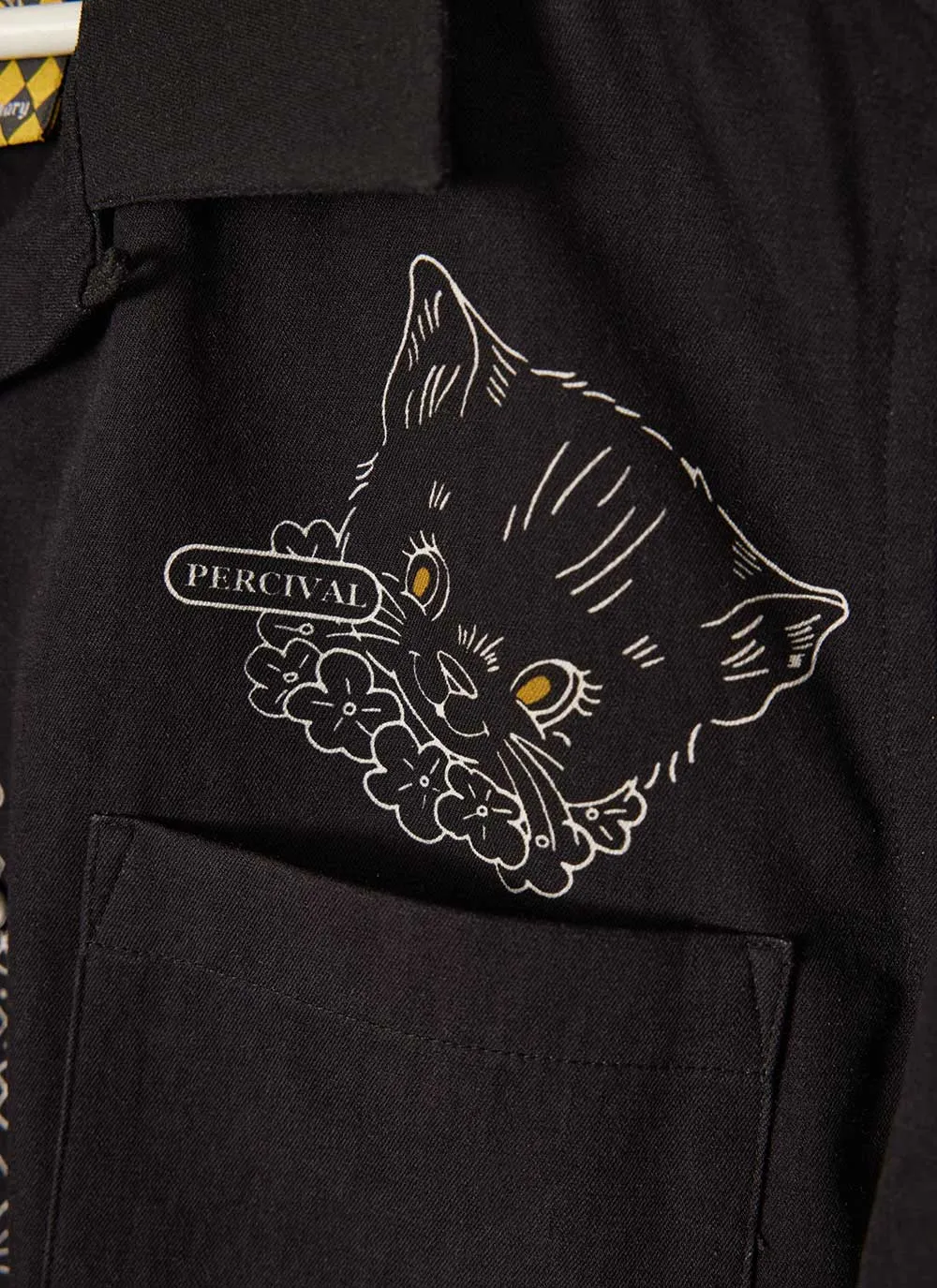 Perci Cat Overshirt | Black sold by Percival product image thumbnail 3