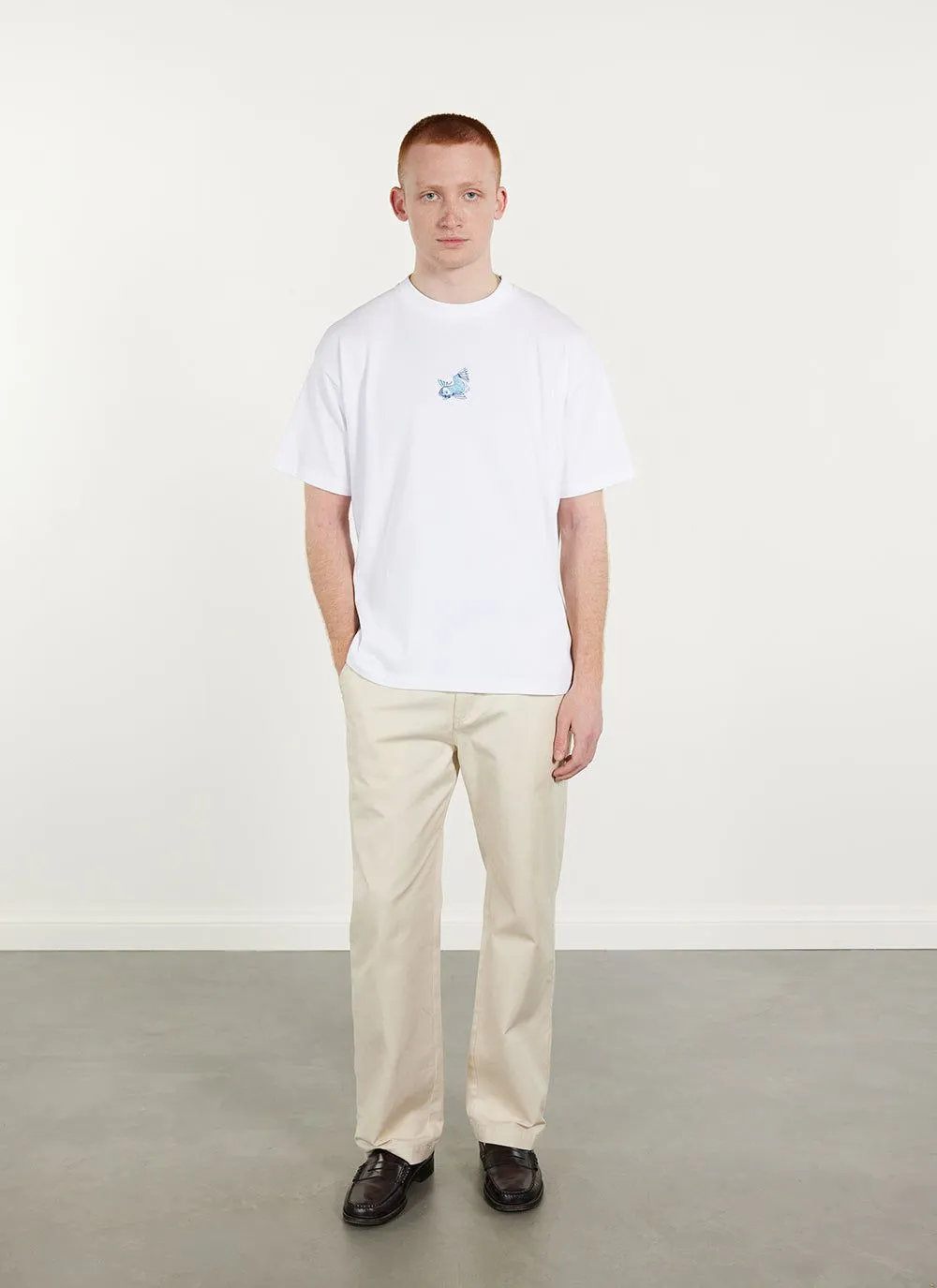 Depths of Mythos Oversized T Shirt | Embroidered Organic Cotton | White sold by Percival product image thumbnail 4