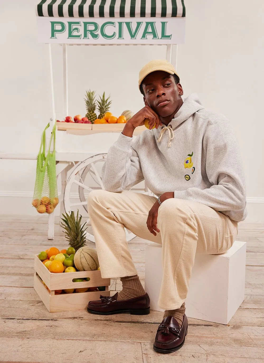 Lemony Snickets Hoodie | Champion and Percival | Heather Grey sold by Percival product image thumbnail 4