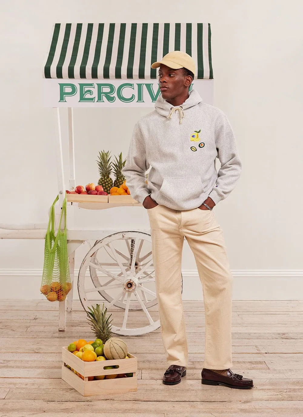 Lemony Snickets Hoodie | Champion and Percival | Heather Grey sold by Percival product image thumbnail 3