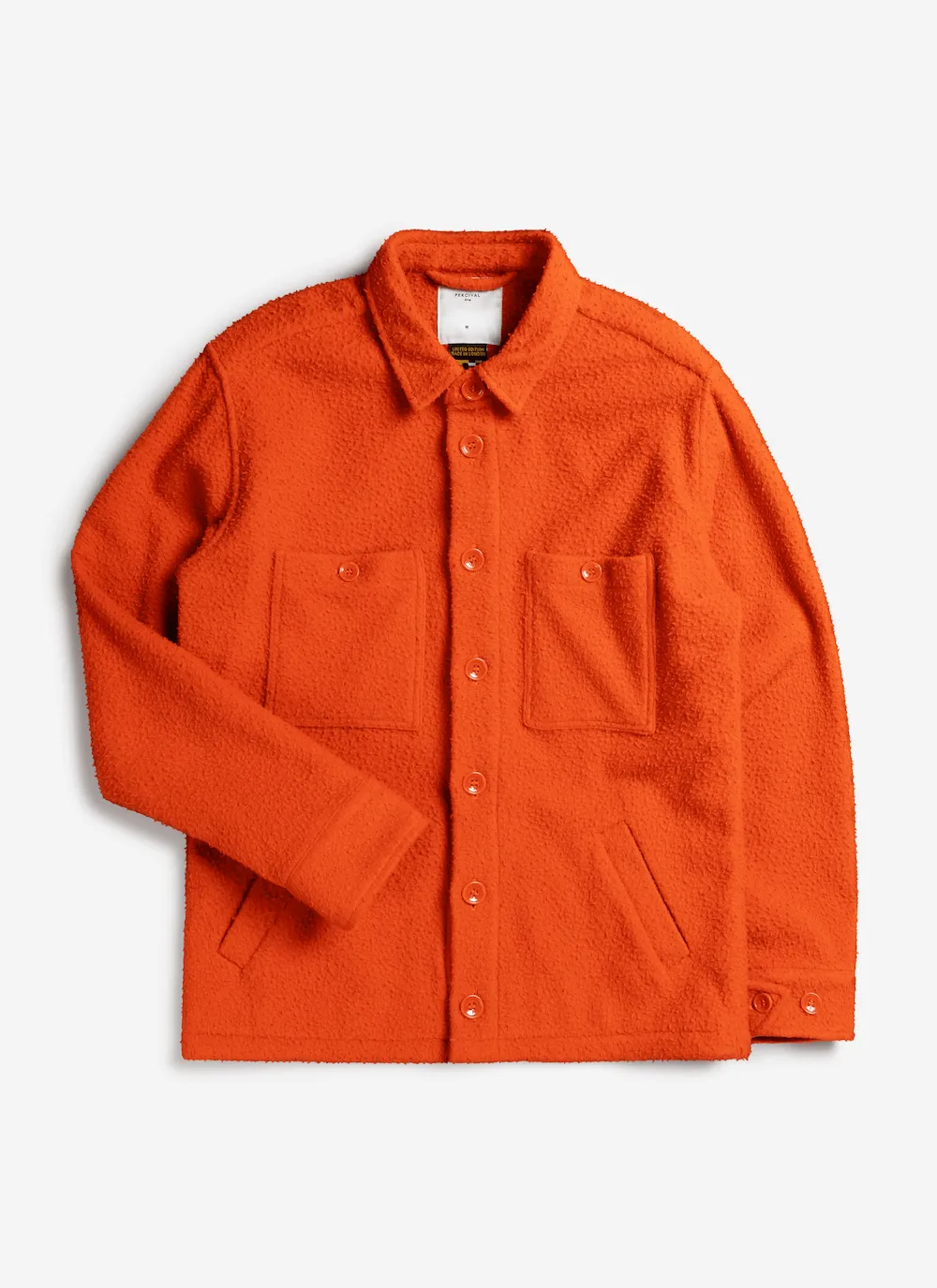 Blanket Overshirt | Casentino Wool | Orange sold by Percival product image thumbnail 3