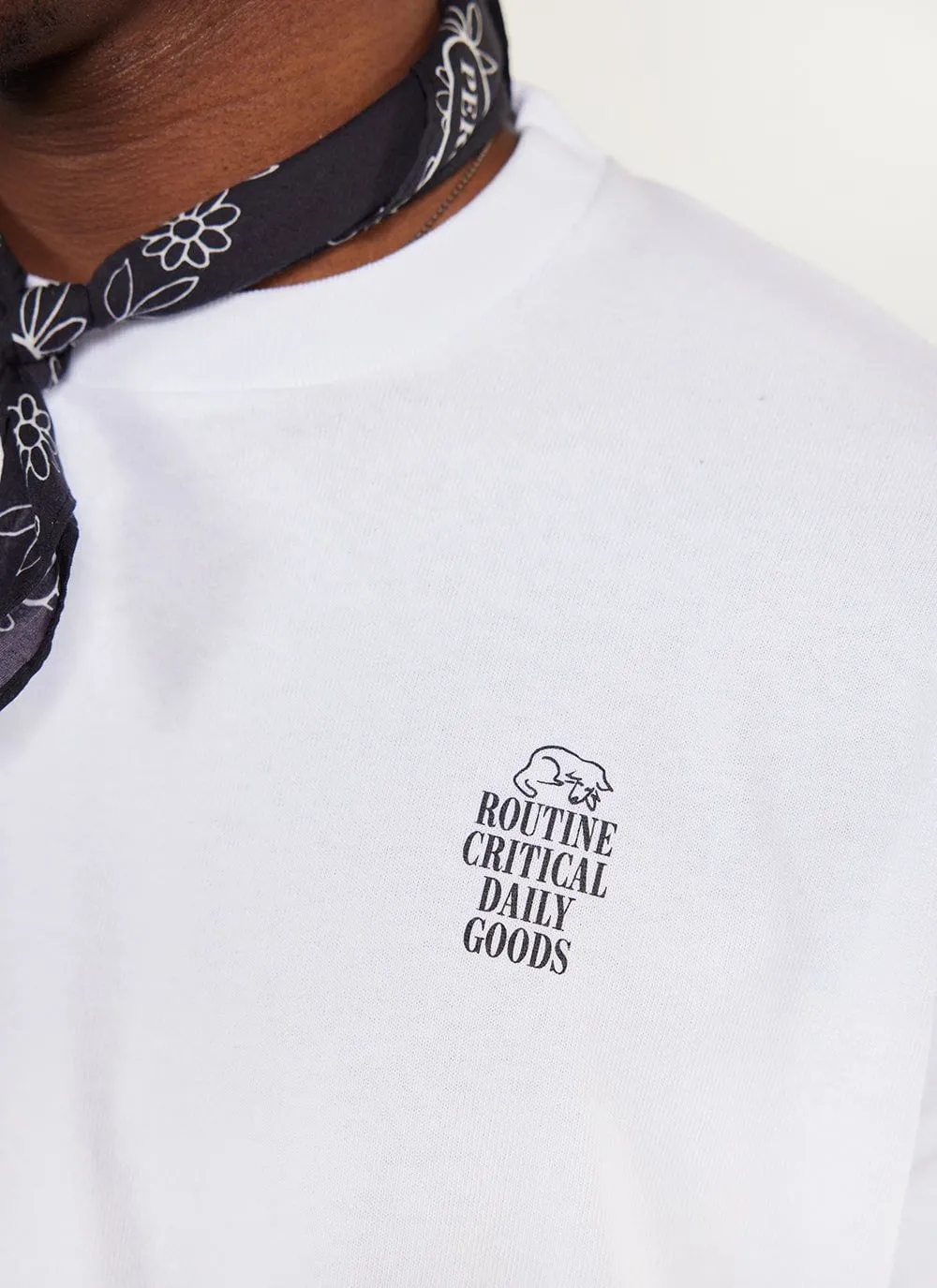 Saturday Oversized Auxiliary T Shirt | Organic Cotton | White sold by Percival product image thumbnail 3