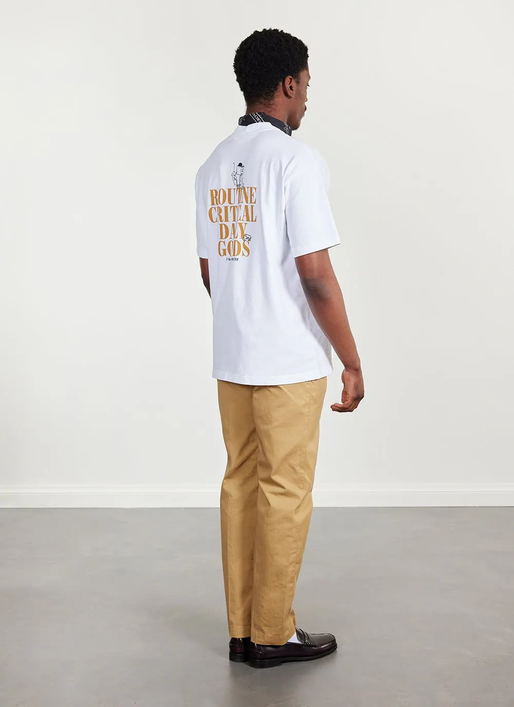 Saturday Oversized Auxiliary T Shirt | Organic Cotton | White sold by Percival product image thumbnail 4