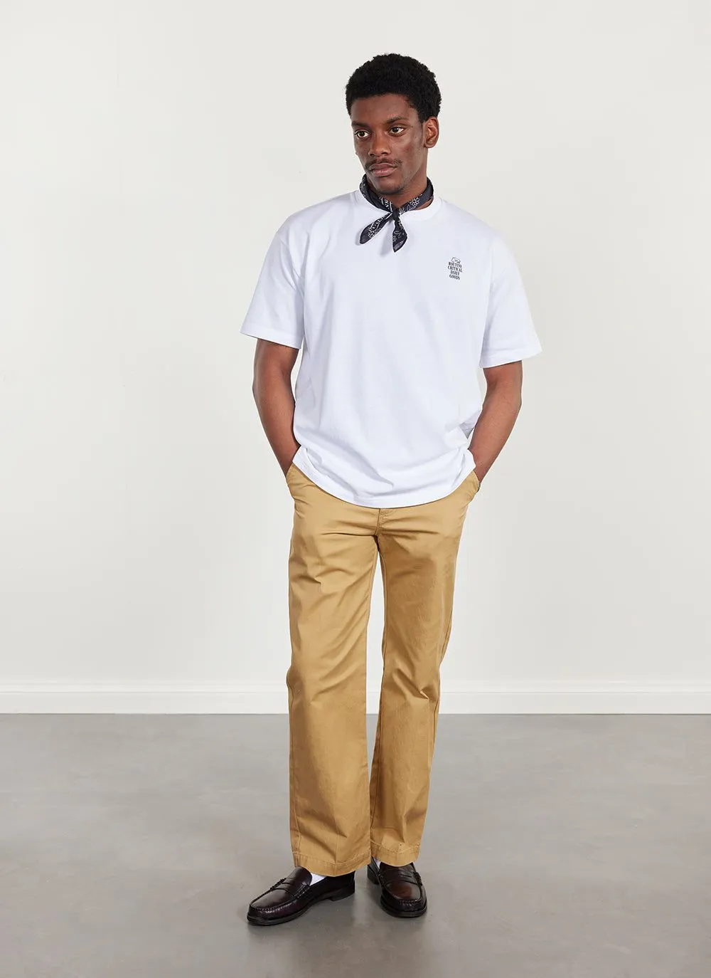 Saturday Oversized Auxiliary T Shirt | Organic Cotton | White sold by Percival product image thumbnail 2