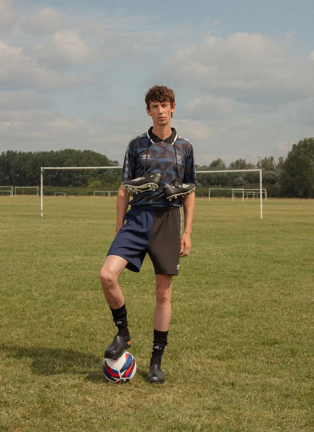 Retro Football Shirt | Umbro x Percival | Black sold by Percival product image thumbnail 2