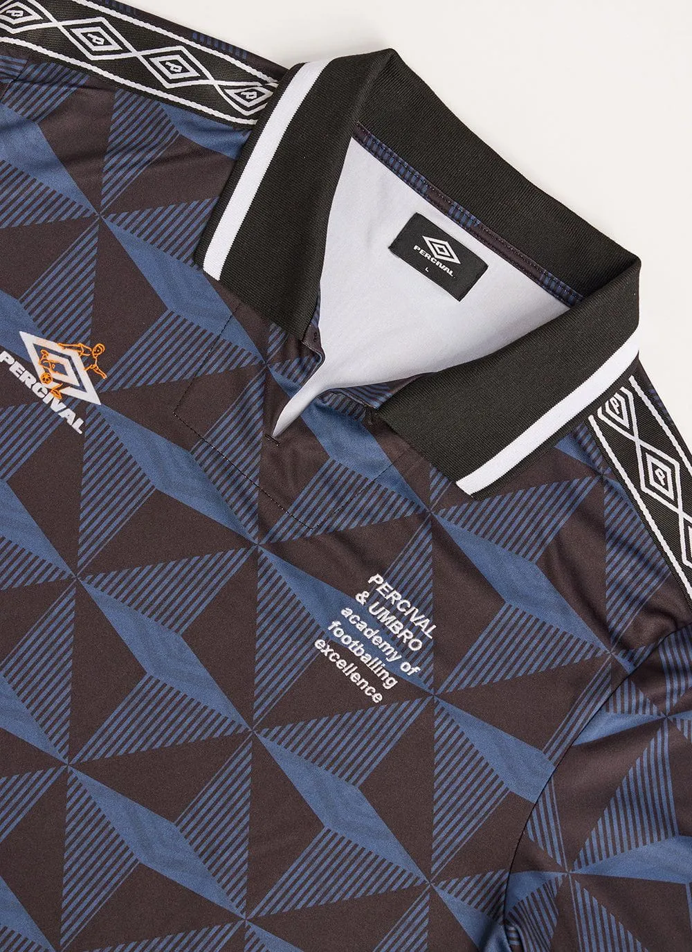 Retro Football Shirt | Umbro x Percival | Black sold by Percival product image thumbnail 3