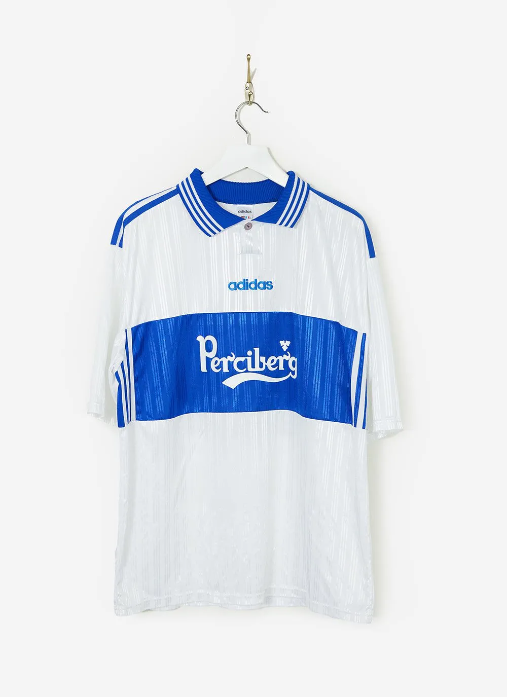 90s Adidas Shirt #26 | Percival x Classic Football Shirts | White with Blue sold by Percival