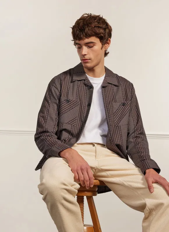 Ashdown Stripe Overshirt | Multi sold by Percival