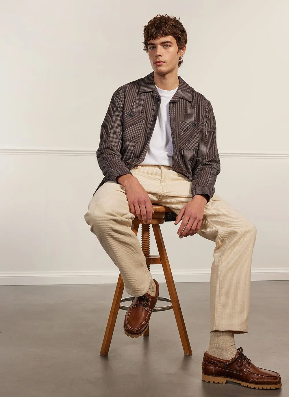 Ashdown Stripe Overshirt | Multi sold by Percival product image thumbnail 5