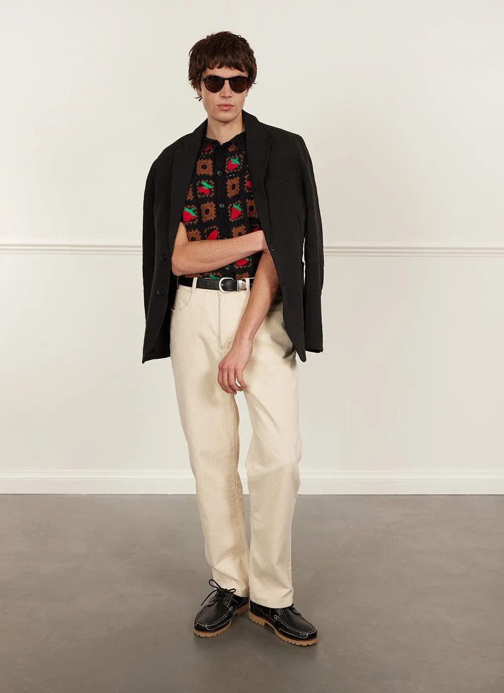 Fruit Crochet Shirt | Cotton | Black sold by Percival product image thumbnail 3