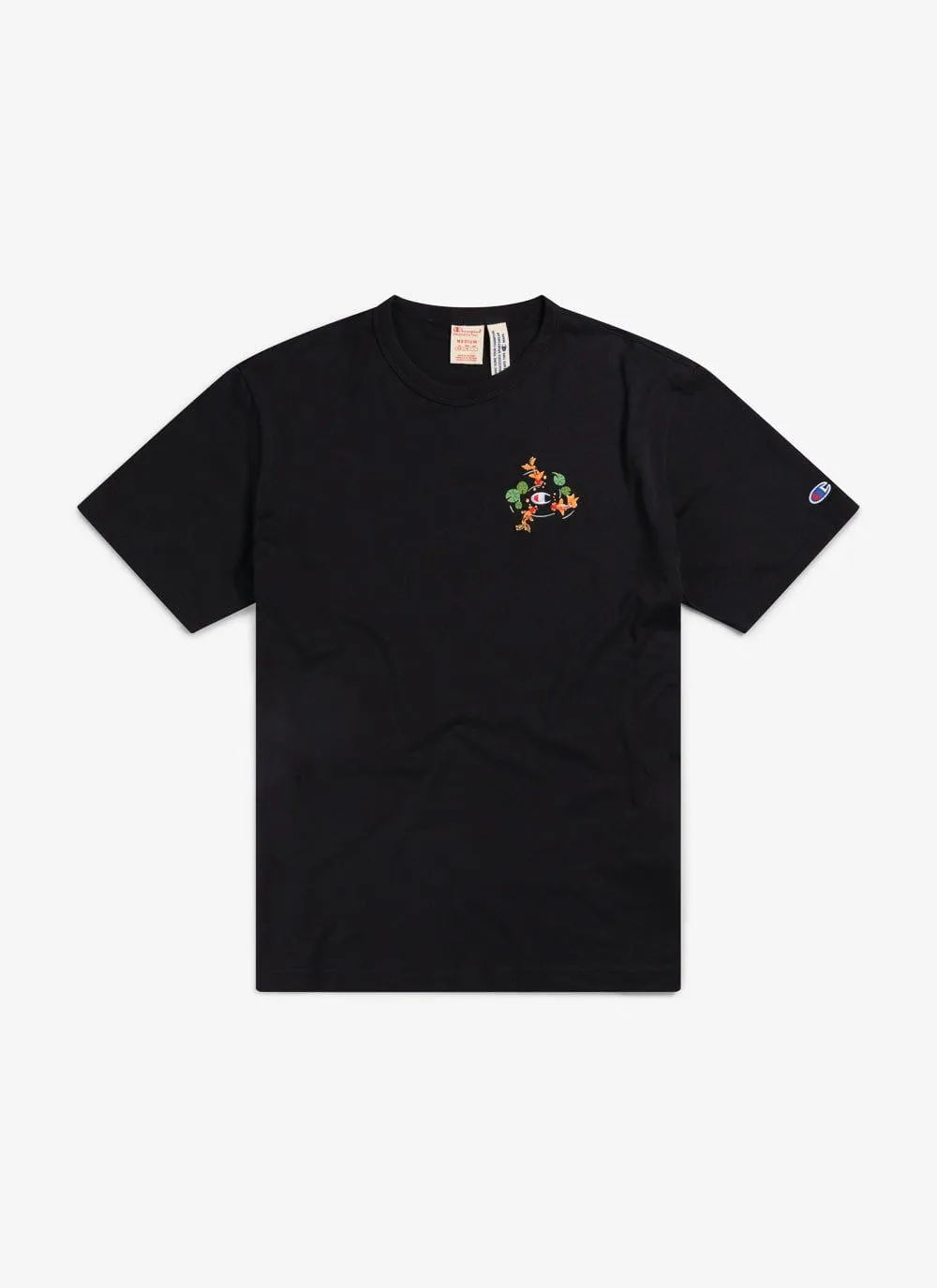 Gold Fish Pond T Shirt | Champion and Percival | Black sold by Percival product image thumbnail 5
