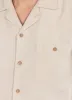 Short Sleeve Cuban Shirt | Linen | Cream sold by Percival