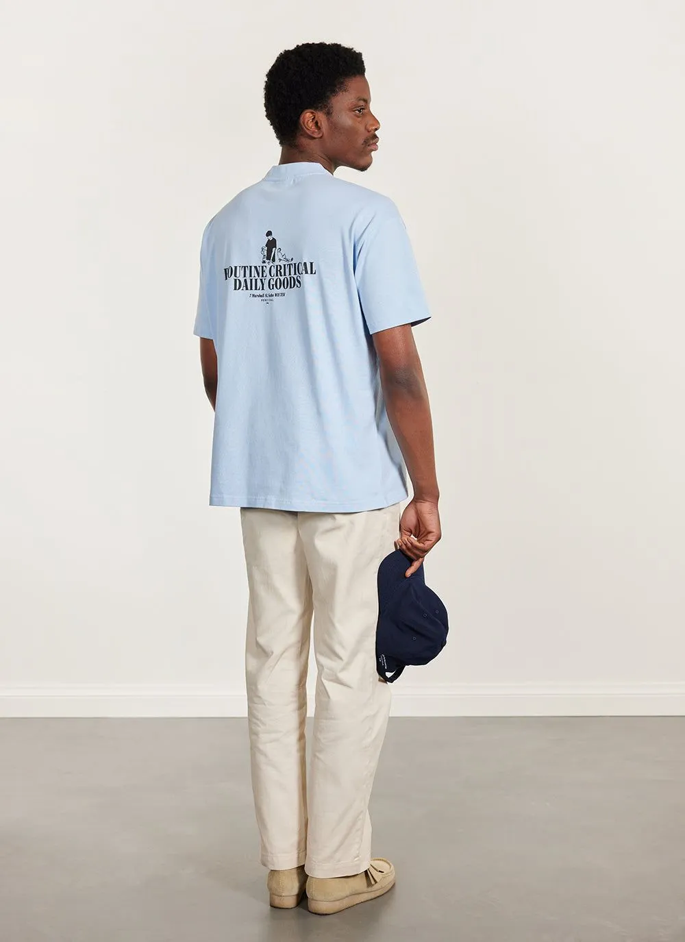 Sunday Oversized Auxiliary T Shirt | Organic Cotton | Cornflower Blue sold by Percival product image thumbnail 4