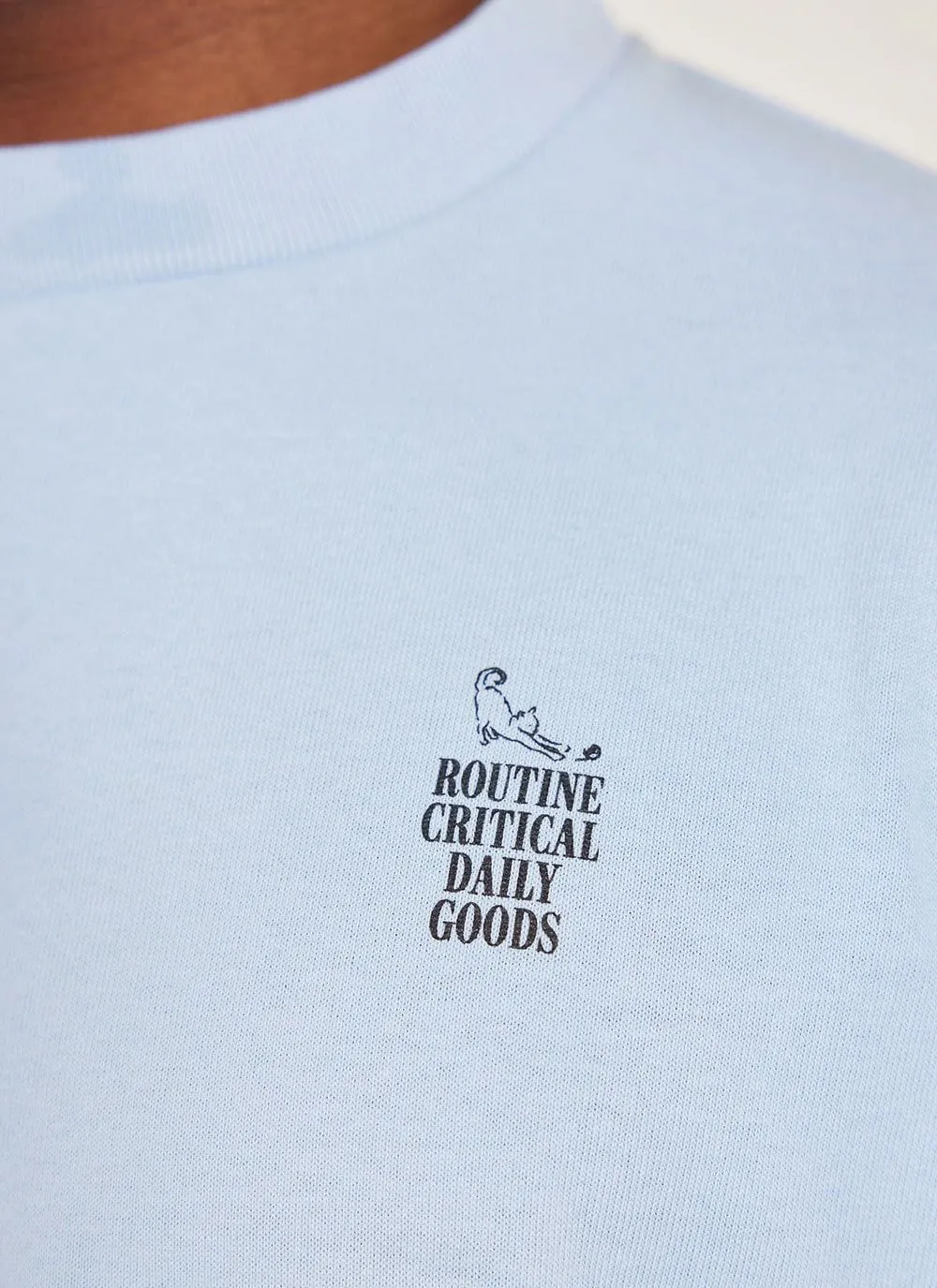 Sunday Oversized Auxiliary T Shirt | Organic Cotton | Cornflower Blue sold by Percival product image thumbnail 3