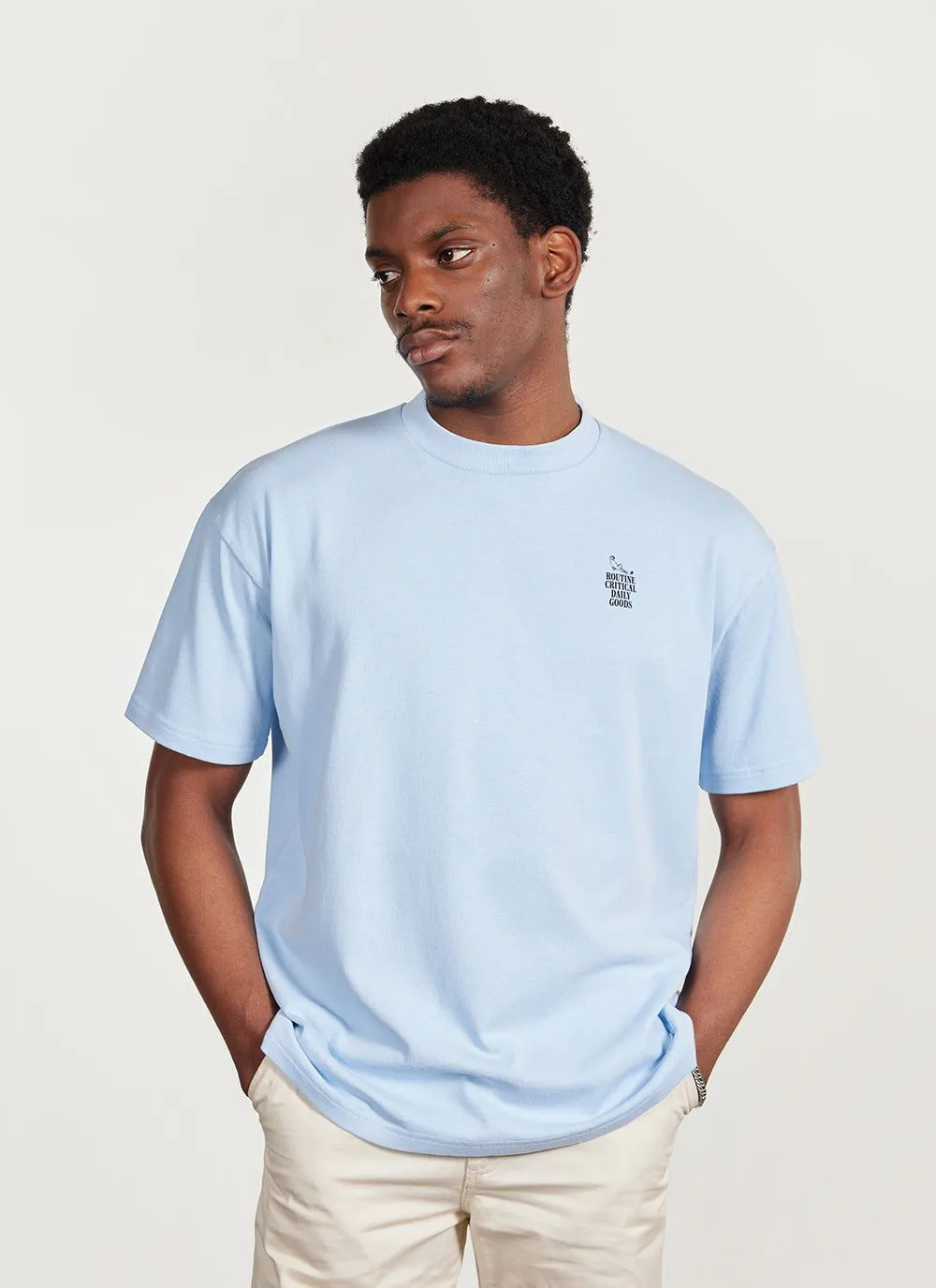 Sunday Oversized Auxiliary T Shirt | Organic Cotton | Cornflower Blue sold by Percival product image thumbnail 2