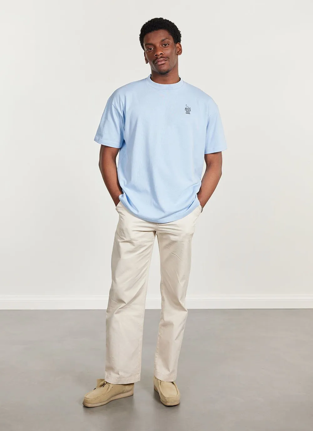 Sunday Oversized Auxiliary T Shirt | Organic Cotton | Cornflower Blue sold by Percival product image thumbnail 5