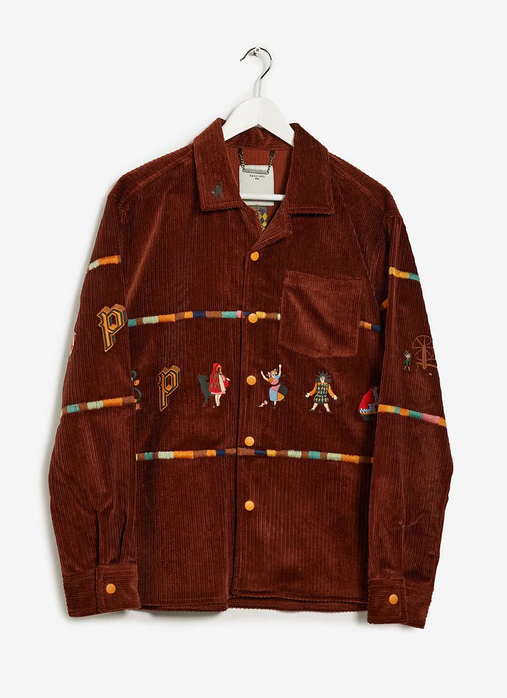 Fable Coach Cord Overshirt | Espresso sold by Percival