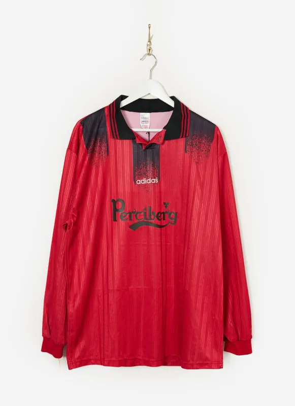 90s Adidas Shirt #24 | Percival x Classic Football Shirts | Red sold by Percival