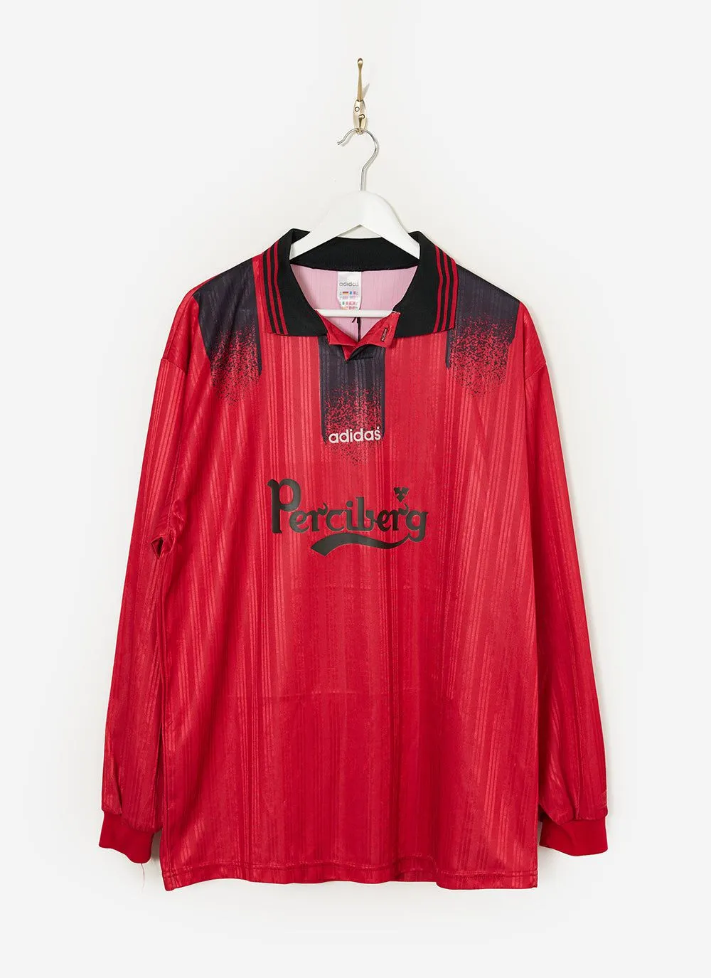 90s Adidas Shirt #24 | Percival x Classic Football Shirts | Red sold by Percival