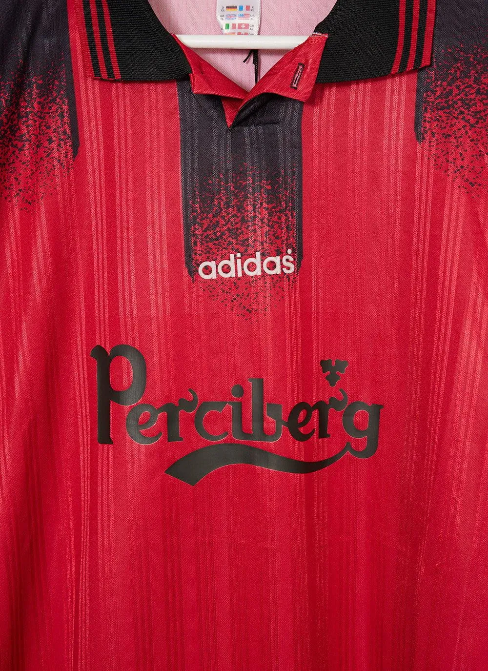 90s Adidas Shirt #24 | Percival x Classic Football Shirts | Red sold by Percival product image thumbnail 2