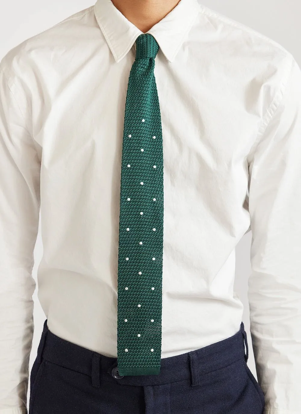 Polka Dot Tie | Silk | Forest sold by Percival