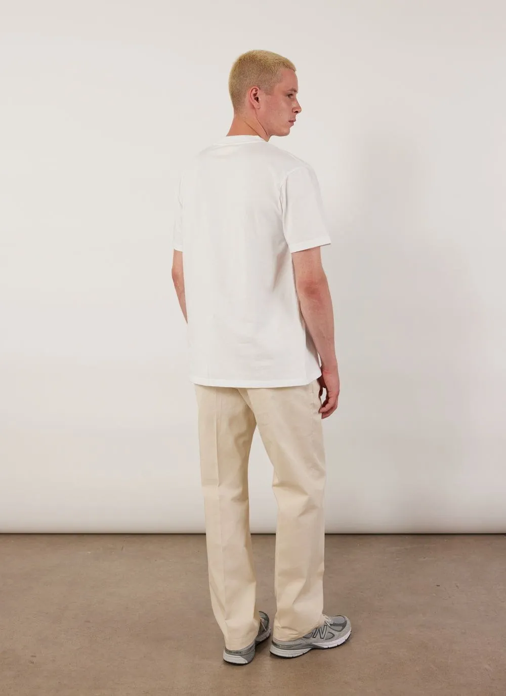 Men's Plain White T Shirt | Regular Fit | Organic Cotton sold by Percival product image thumbnail 3