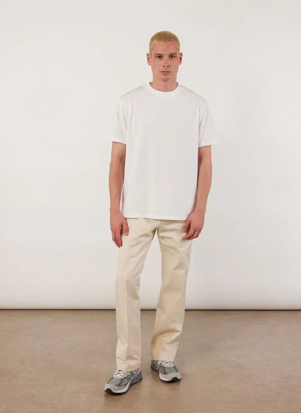 Men's Plain White T Shirt | Regular Fit | Organic Cotton sold by Percival product image thumbnail 2