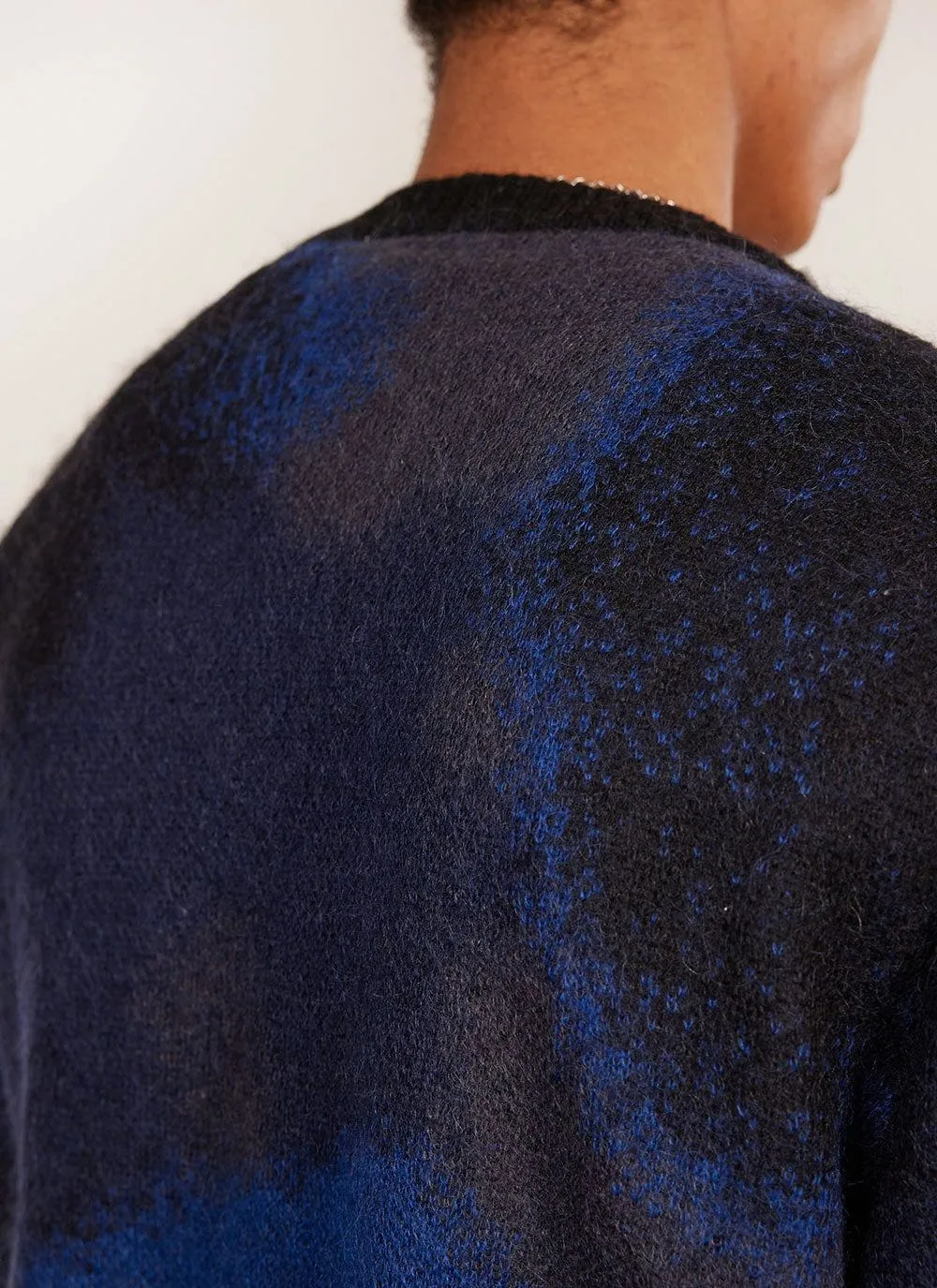 Saturn Dye Cardigan | Mohair | Navy sold by Percival product image thumbnail 3