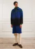 Car Coat | Gradient Wool | Blue with Forest sold by Percival