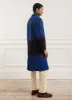 Car Coat | Gradient Wool | Blue with Forest sold by Percival
