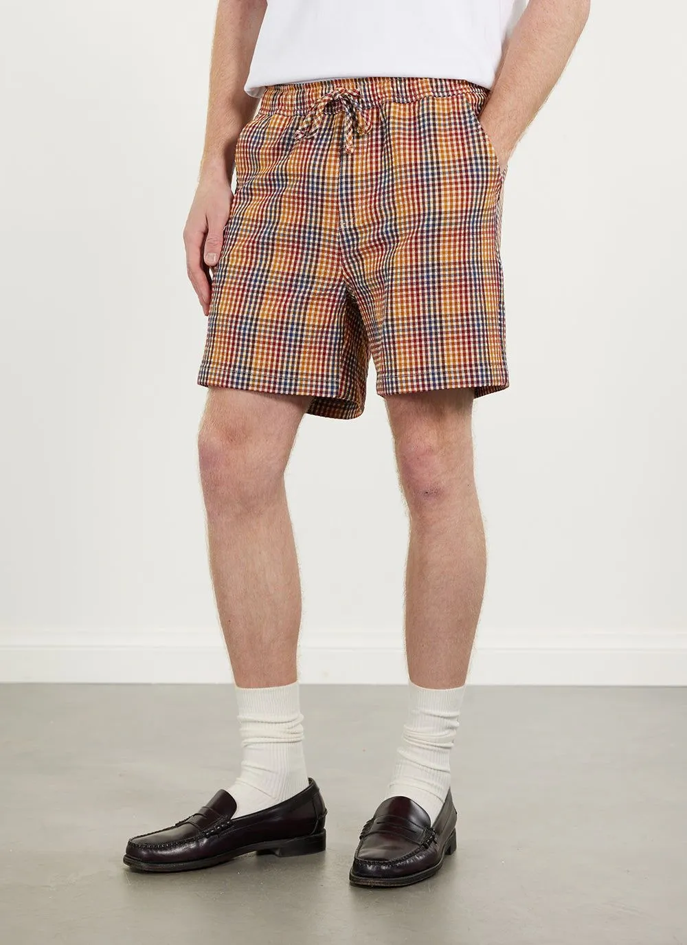 Agora Check Shorts | Cotton | Multi Check sold by Percival product image thumbnail 3
