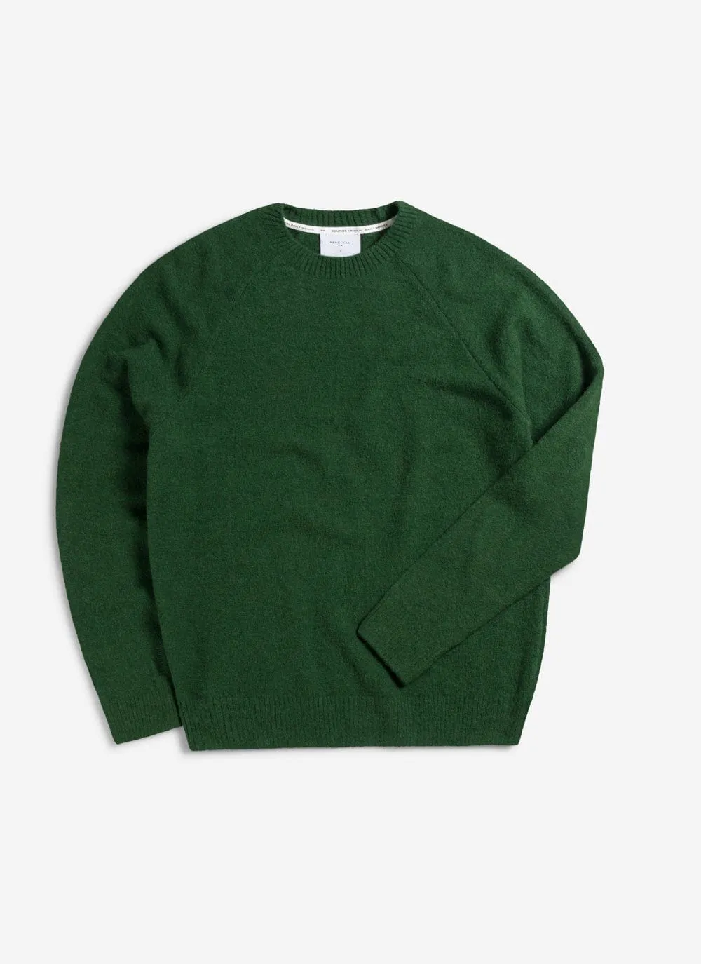 Crew Neck Jumper | Alpaca Wool | Forest sold by Percival