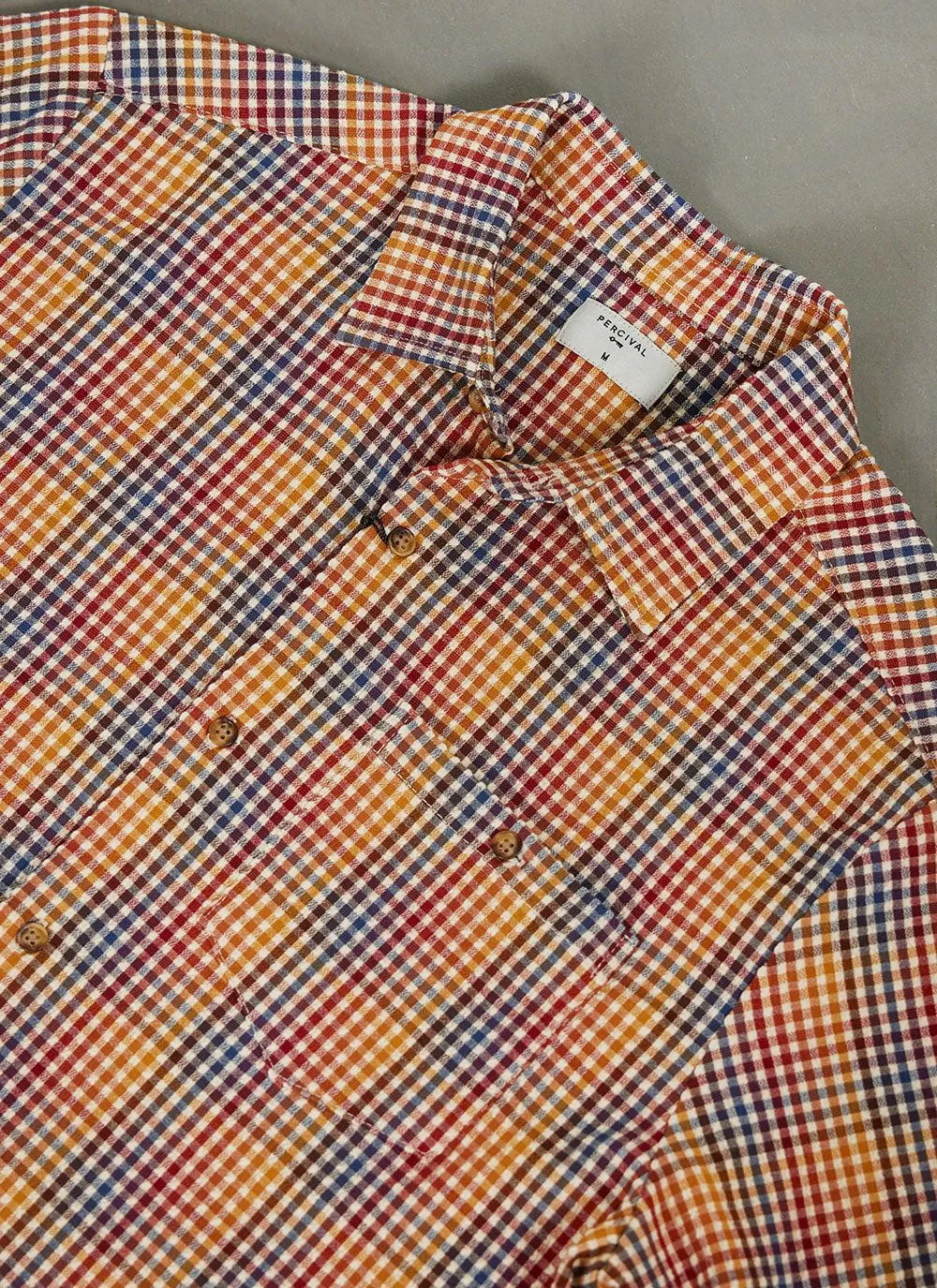 Agora Boxy Clerk Shirt | Cotton | Multi Check sold by Percival product image thumbnail 2