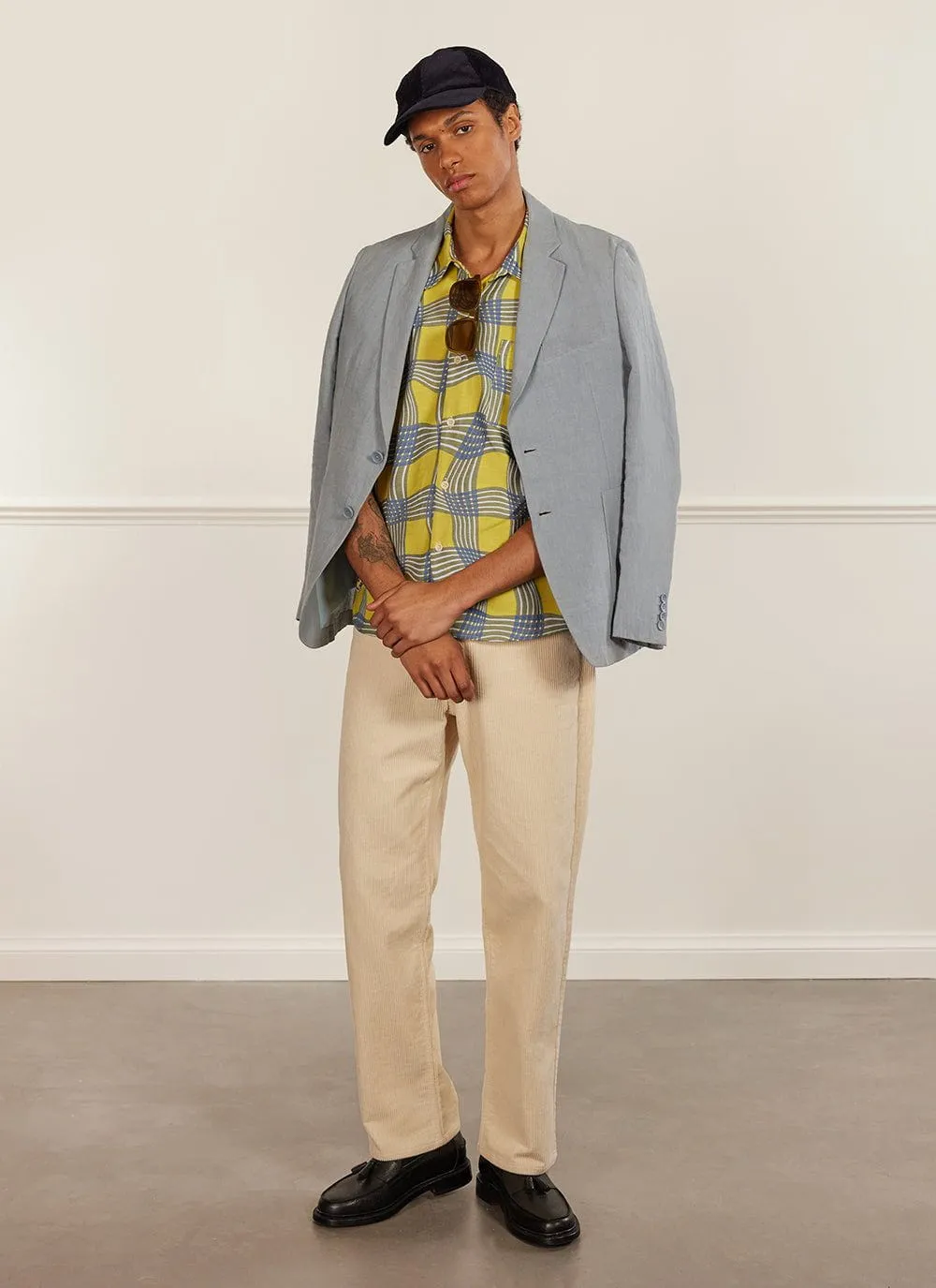 Boxy Clerk Shirt | Sunshine Twister | Yellow sold by Percival product image thumbnail 3