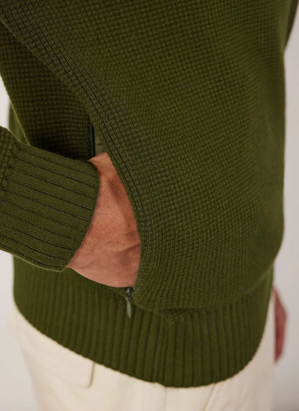 Tech Pique Auxiliary Crew Neck | Cotton | Forest sold by Percival product image thumbnail 3