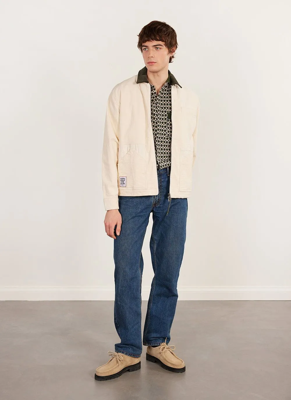 Casa Piccante Shirt | Knitted Cotton | Green Jacquard sold by Percival product image thumbnail 5