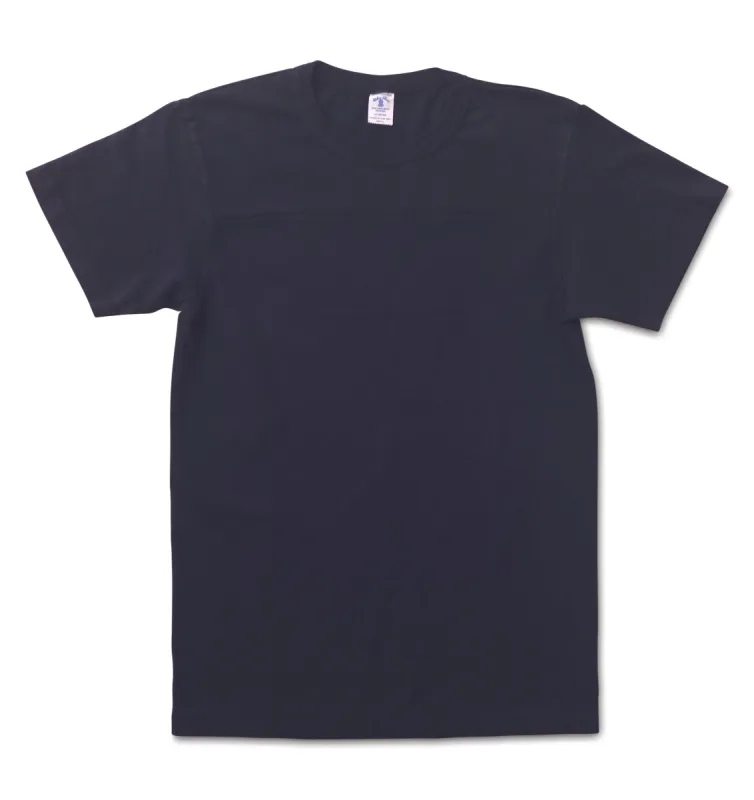 S/S Football Tee / Navy made by Velva Sheen