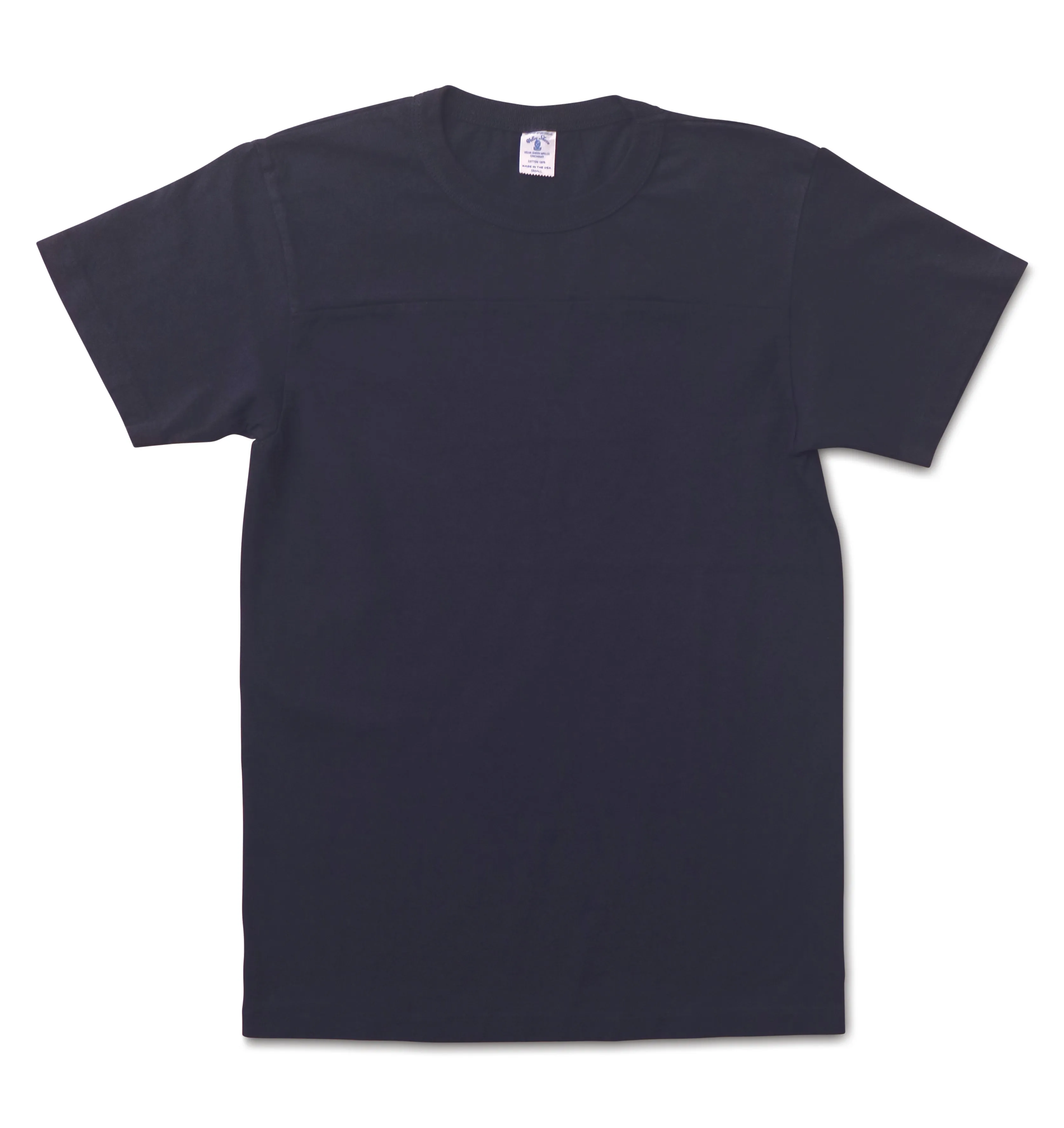 S/S Football Tee / Navy sold by Velva Sheen