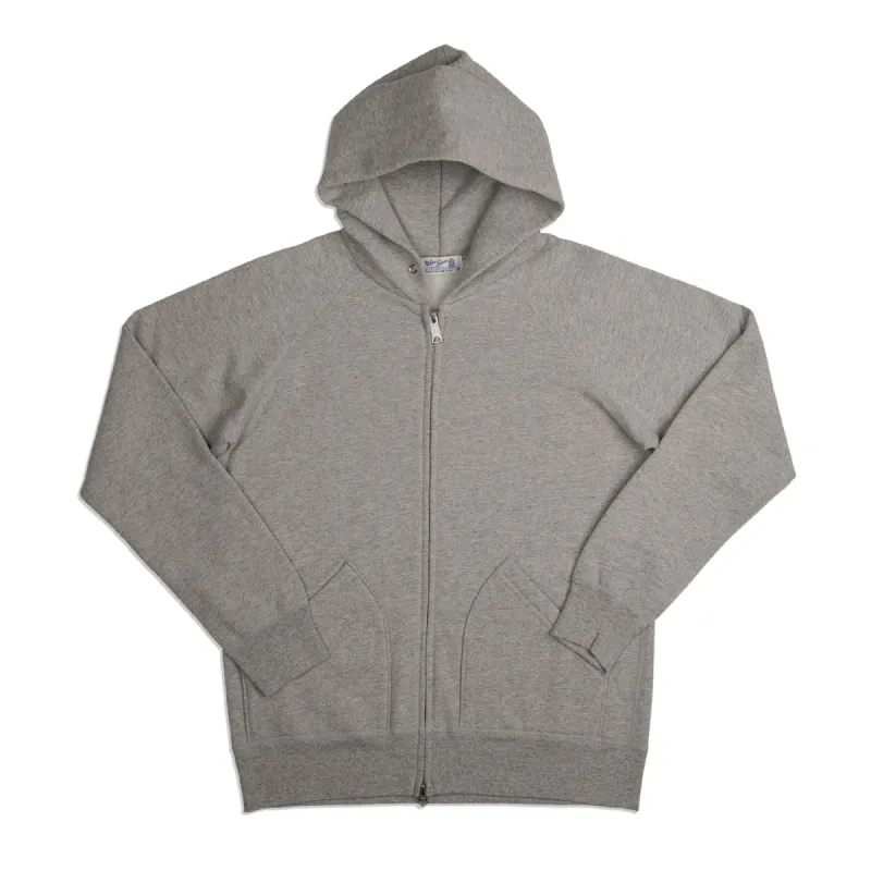 Hooded W-Zip Sweat / H.Gray sold by Velva Sheen