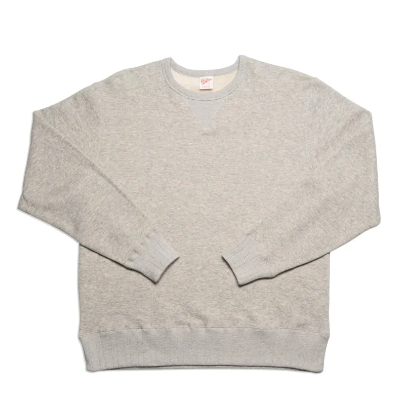 Loopwheeler Crew Sweat (Tubular) / H.Grey made by Velva Sheen