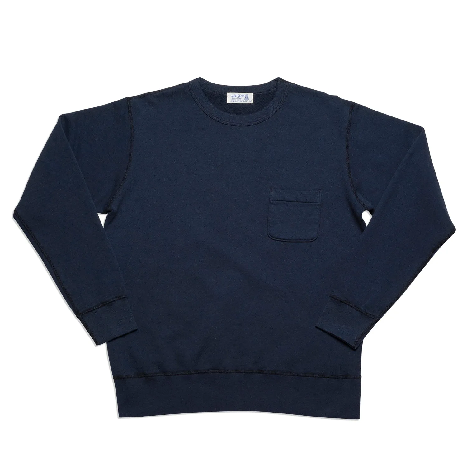 Set-In Sweat w/PKT / Navy sold by Velva Sheen