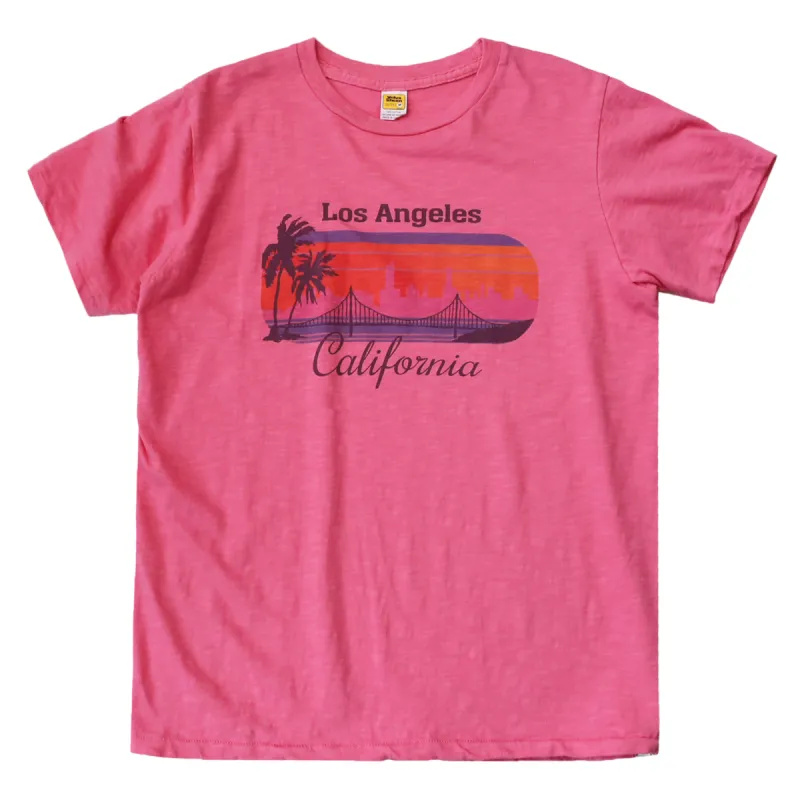 Graphic Tees / LA California / Radiant Red sold by Velva Sheen
