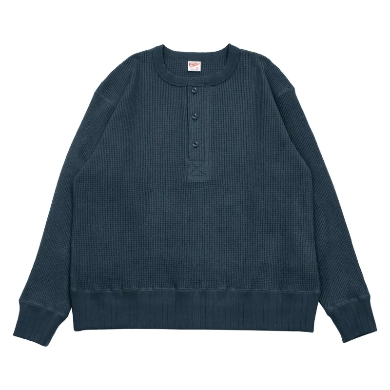 Brushed Thermal Henley / Navy sold by Velva Sheen