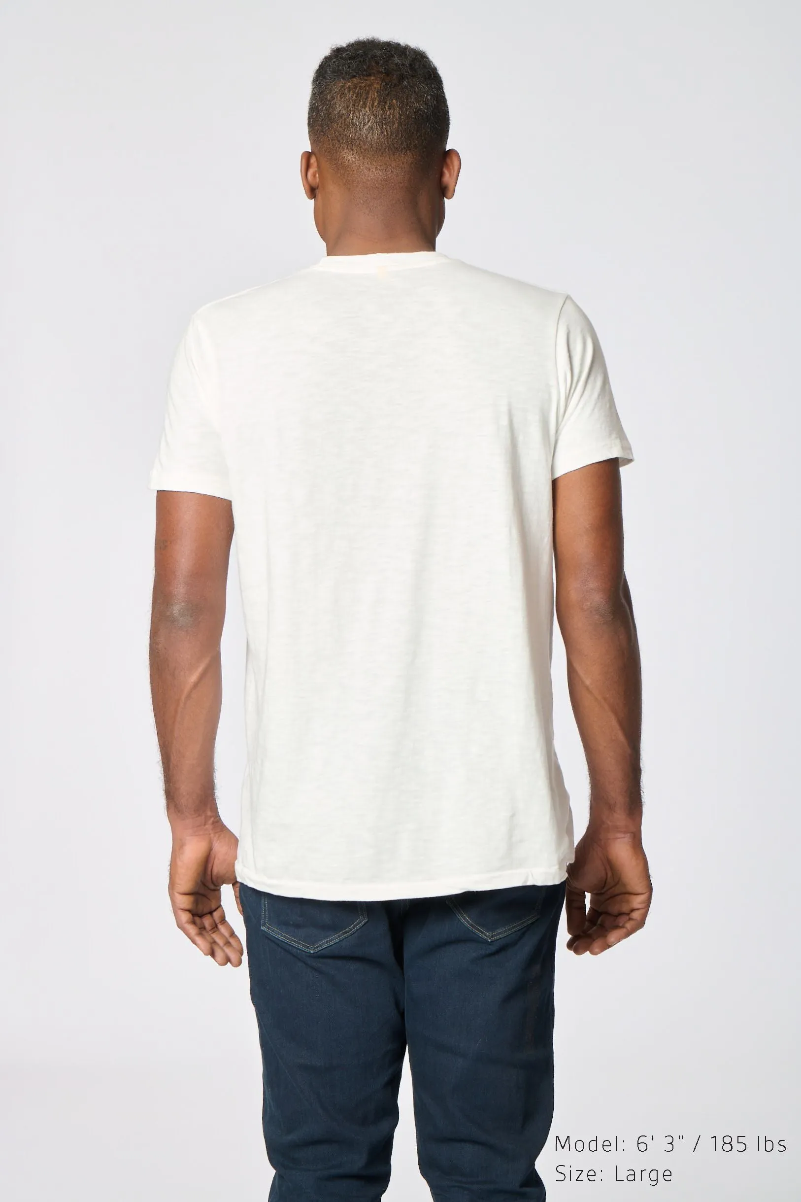 Rolled Short sleeve Crew neck Tee / Regal Purple sold by Velva Sheen product image thumbnail 5