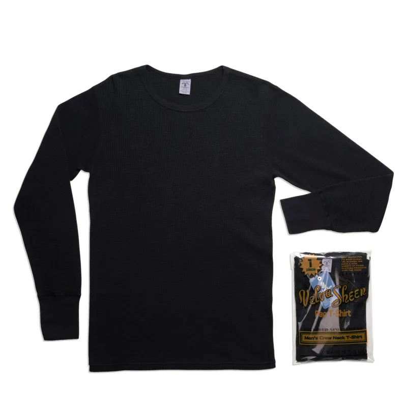 Indigo 1 Pac Slub Thermal / Black Indigo sold by Velva Sheen