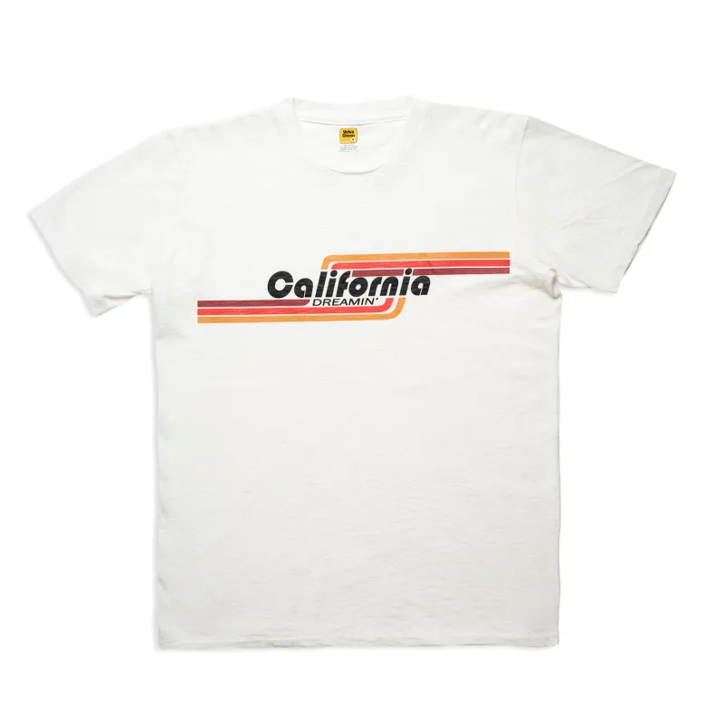 Graphic Tees / California Dreamin / White sold by Velva Sheen