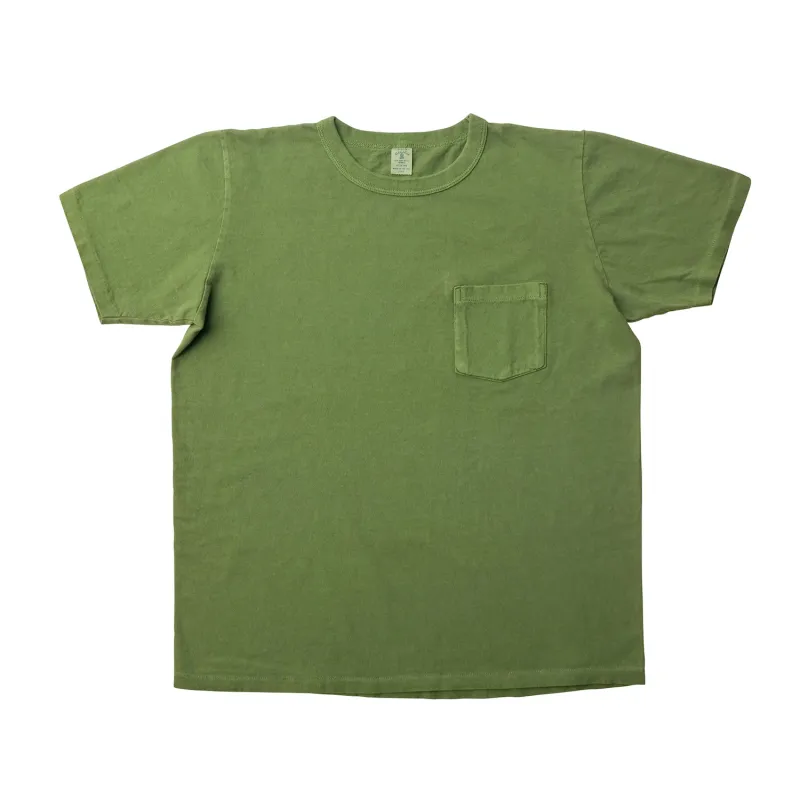 Pigment S/S C/N Tee w/PKT / Spruce sold by Velva Sheen