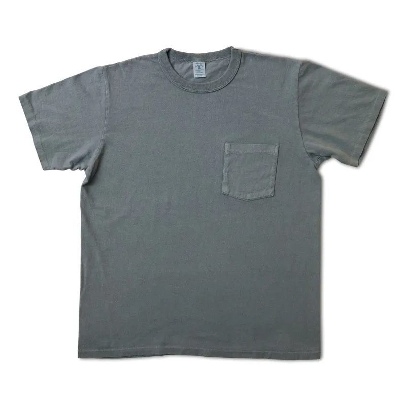 Pigment S/S C/N Tee w/PKT / Stormy Sea sold by Velva Sheen