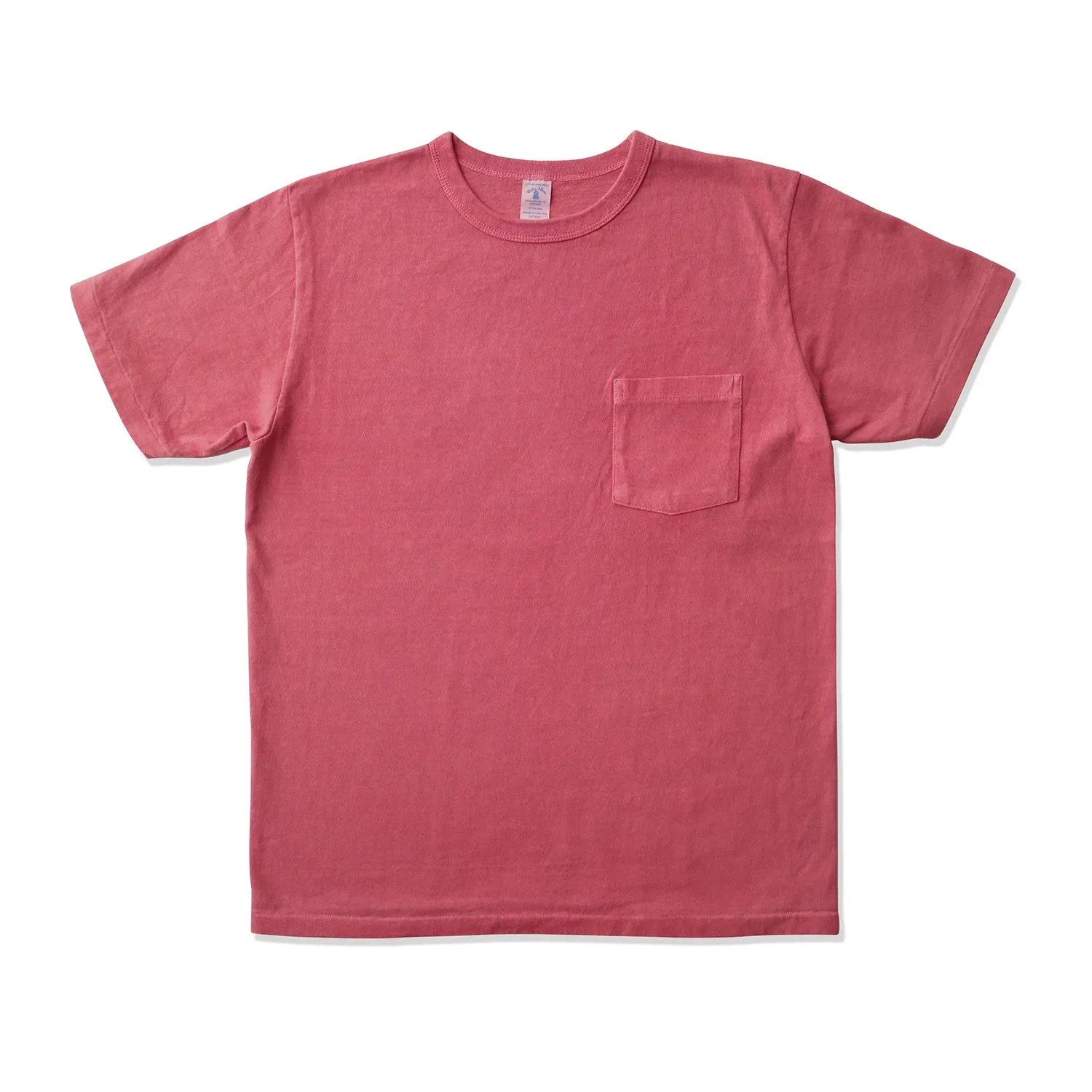 Pigment S/S C/N Tee w/PKT / Radiant Red sold by Velva Sheen