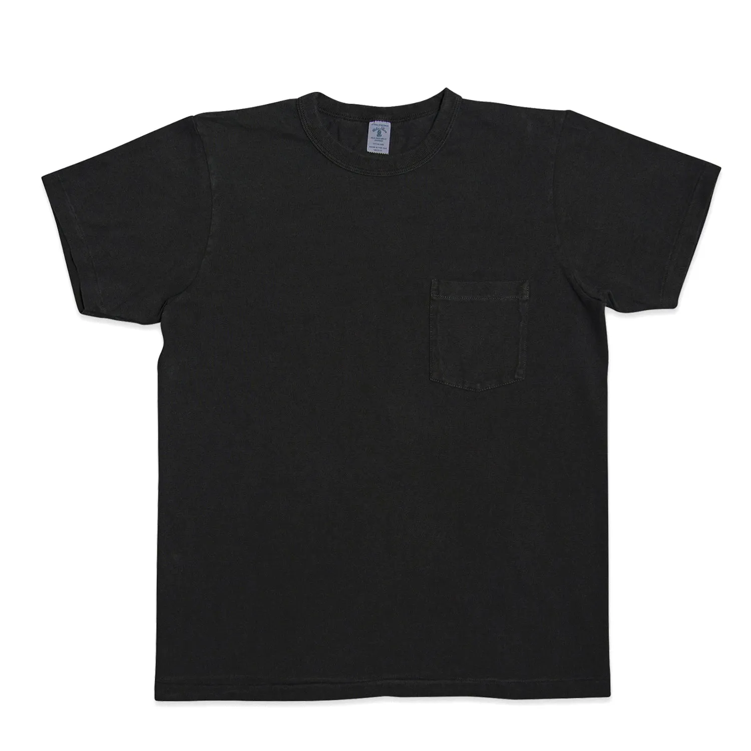Pigment S/S C/N Tee w/PKT / Black sold by Velva Sheen